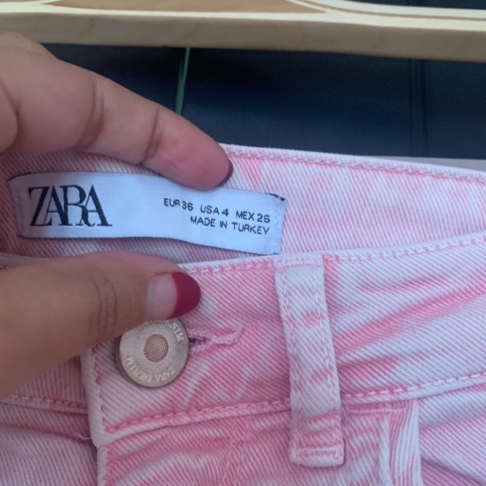 Zara Light Pink/almost Peachy Jeans - Picture 5 of 5